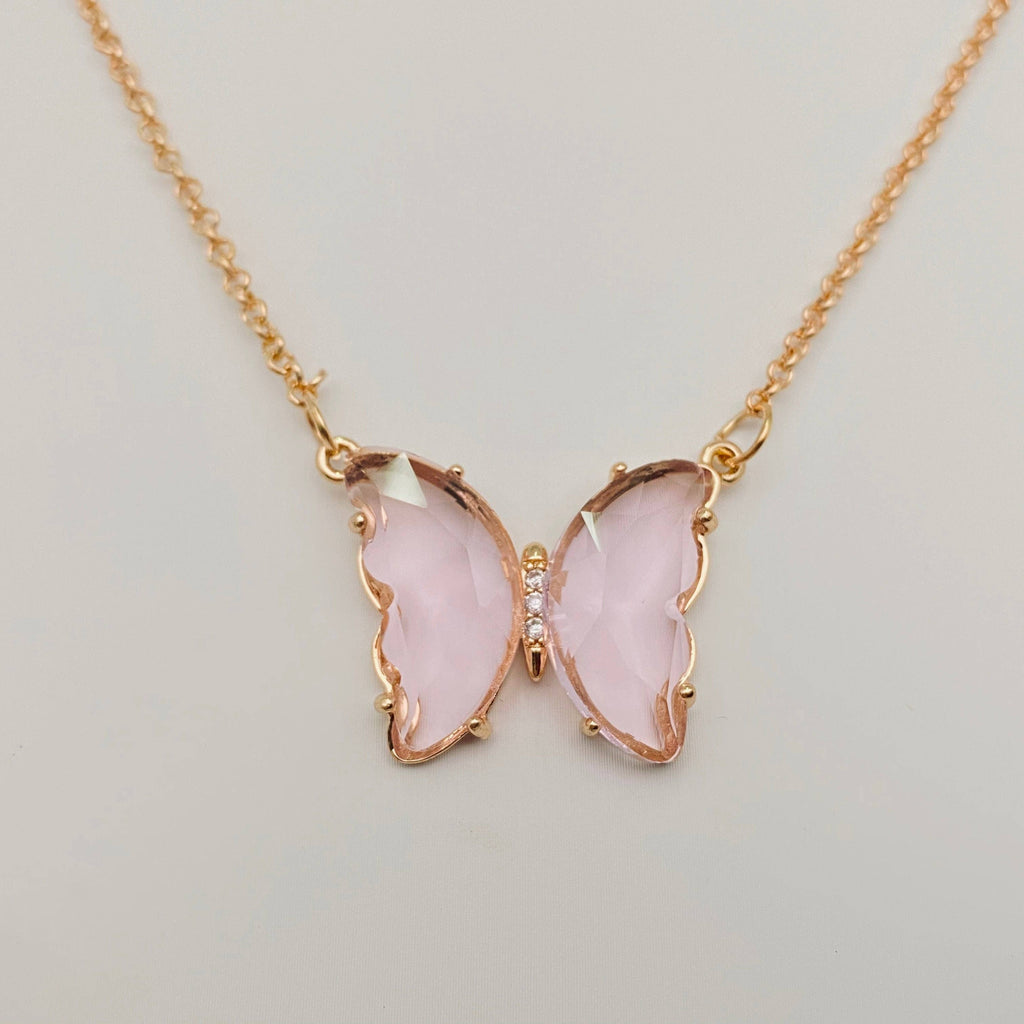 Radiant Faith Butterfly Pendant Necklace