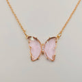 Radiant Faith Butterfly Pendant Necklace