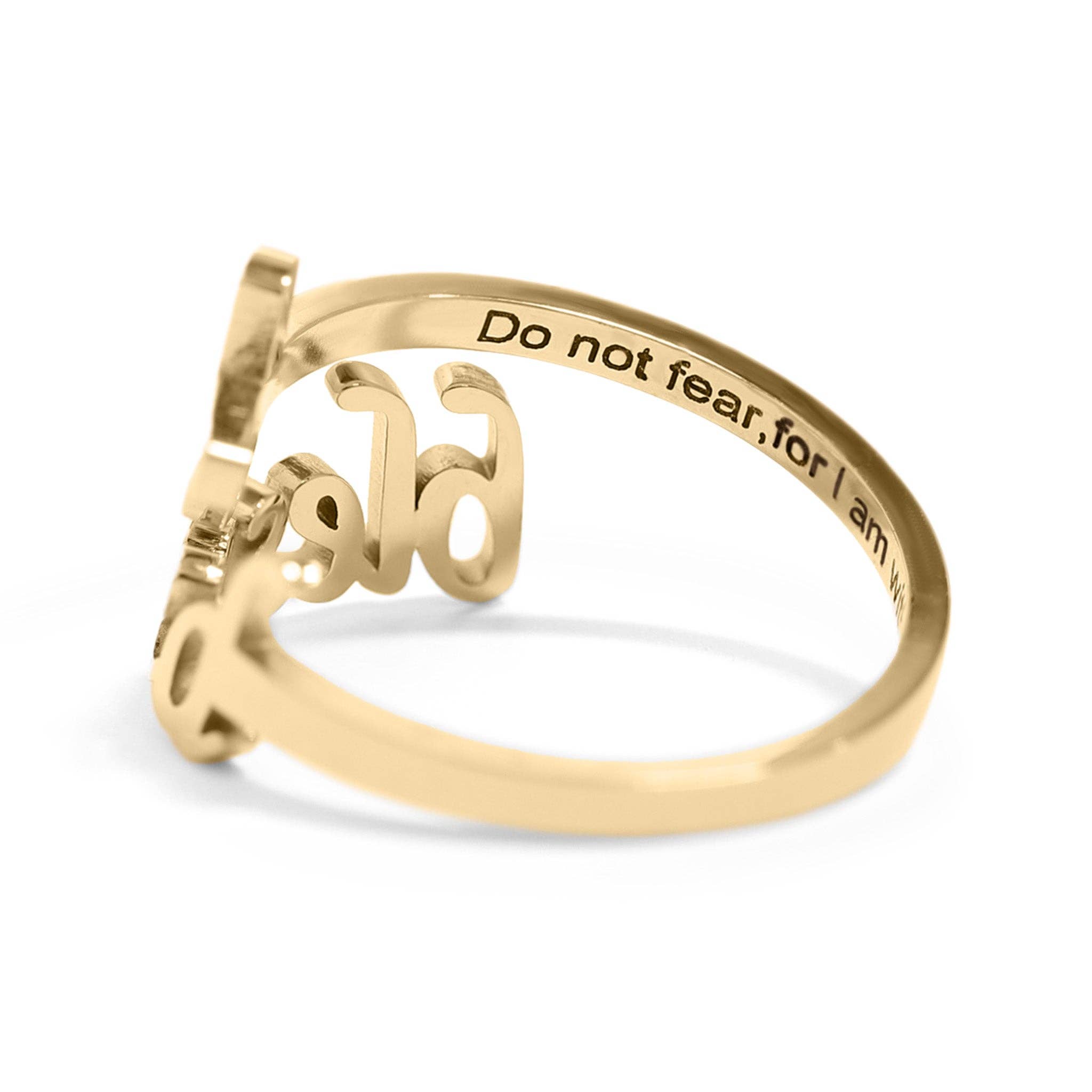 18K Gold PVD Adjustable "Blessed" Ring