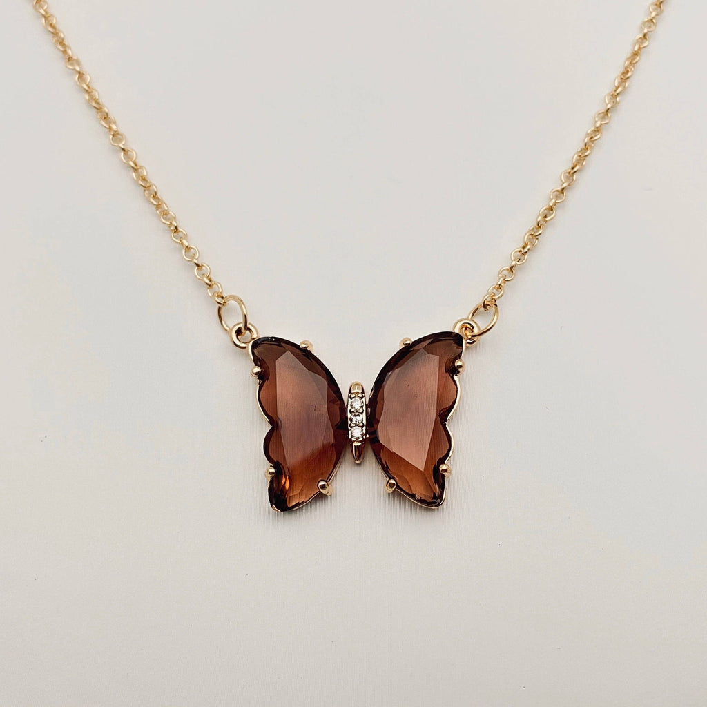 Radiant Faith Butterfly Pendant Necklace